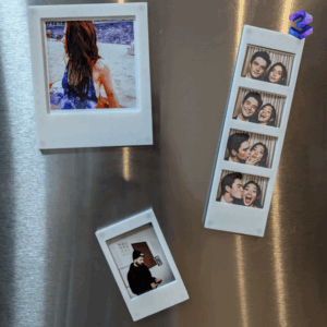 Polaroid-Style Magnetic Photo Frame Set