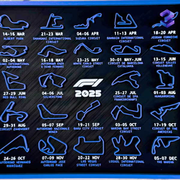 2025 Formula 1 Calendar