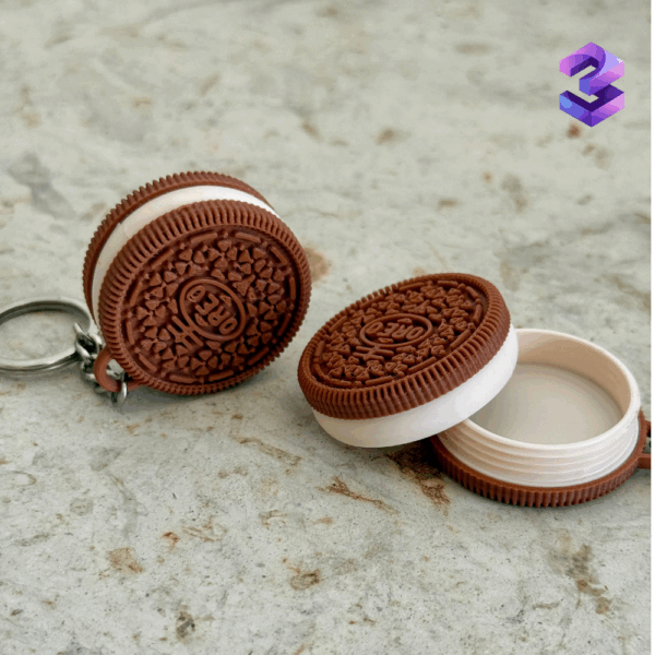 Oreo Container Keychain